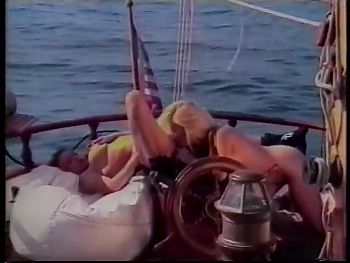Blond lesbo partner suck fuck on boat